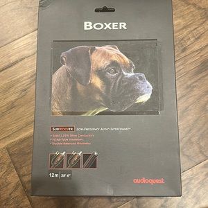 Brand new audio quest boxer subwoofer cable 12m